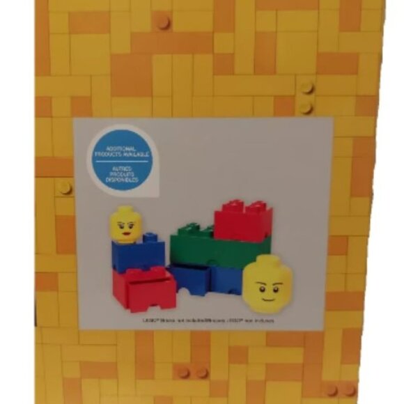 NIB Lego Small 7 in Halloween Pumpkin Jack o' Lantern Storage Head Candy Holder - Picture 6 of 6